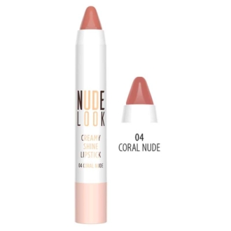 Nude Look Creamy Shine Lipstick  Coral Nude x