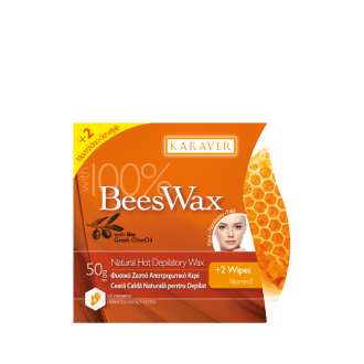 Karaver Beeswax Ζεστό Κερί Αποτρίχωσης με μελισσοκέρι 50gr