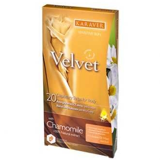 Karaver Velvet Chamomile 20 Ταινίες Αποτρίχωσης Σώματος