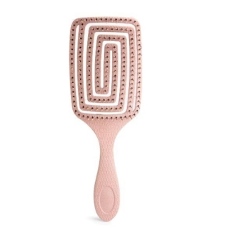 IDC Eco Paddle Hair Brush Easy Detangling Βούρτσα Μαλλιών Εύκαμπτη 100% ανακυκλώσιμη 180gr Rouge