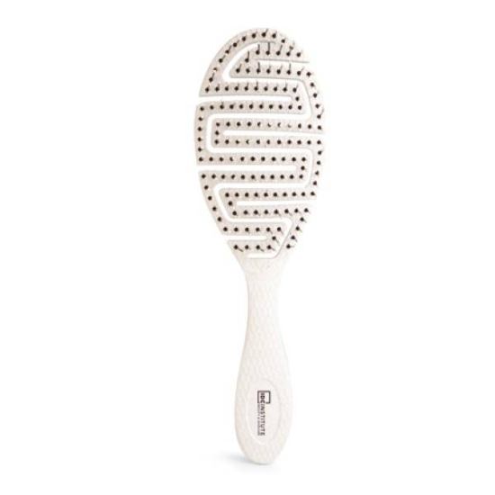 IDC Eco Round Hair Brush Easy Detangling Βούρτσα Μαλλιών Εύκαμπτη 100% ανακυκλώσιμη 110gr