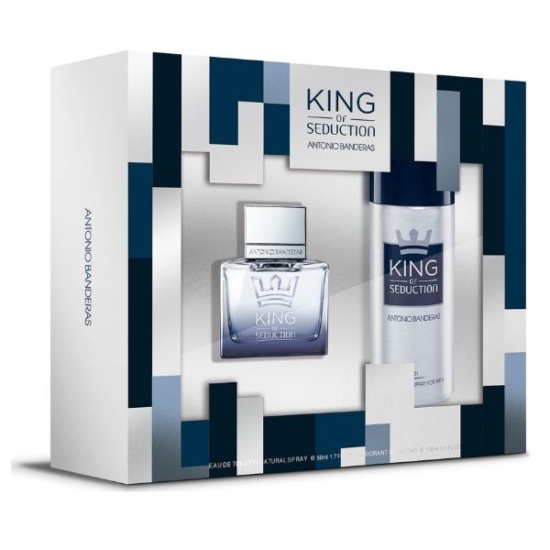 Antonio Banderas King of Seduction Men's Giftset Άρωμα Eau de Toilette 50ml Deo Spray 150ml