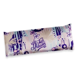 IDC Top Dreams Warming Eye Pillow Χαλαρωτικό Μαξιλαράκι Ματιών με Λιναρόσπορο & Λεβάντα Σατέν 40gr Λευκό Μωβ