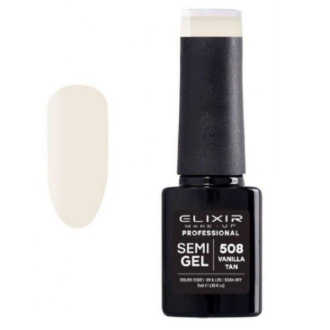 Elixir Professional Semi Gel Ημιμόνιμο Βερνίκι Νυχιών 508 Vanilla Tan Ουδέτερο 5ml