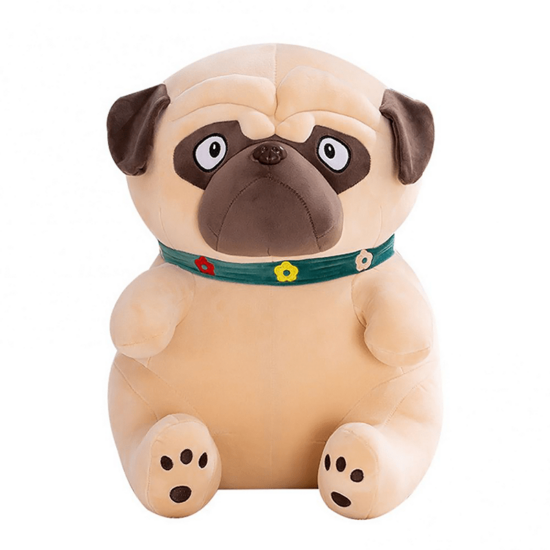 VIP Baby Dolls Stuffed Enormous PUG, Λούτρινος Σκύλος Pug Μαξιλάρι Μπέζ 60cm