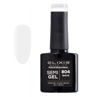 Elixir semi gel 804 White Λευκό Ασβέστης