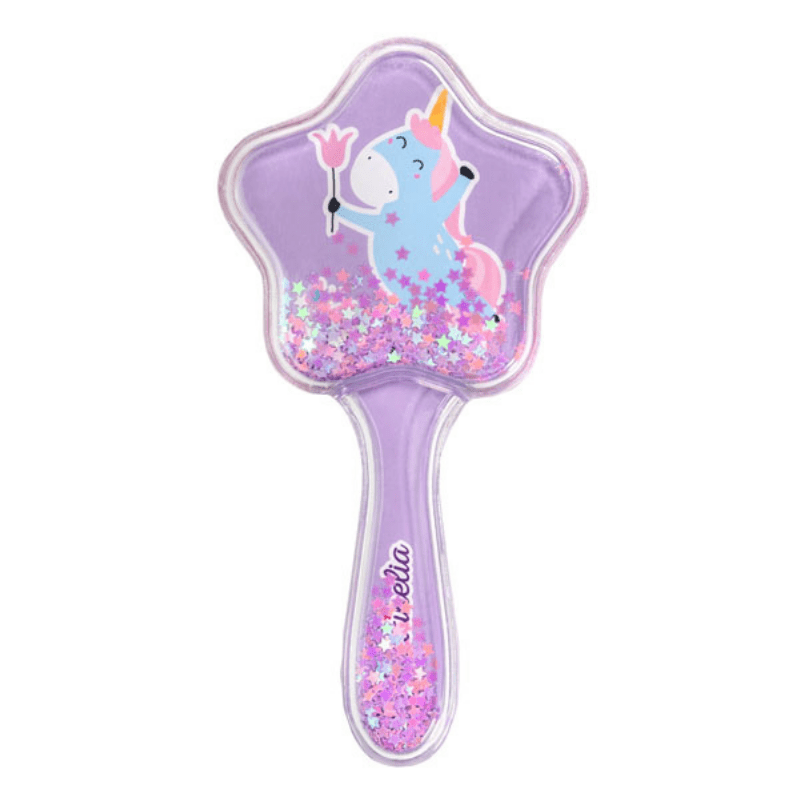 Martinelia Unicorn Star Hair Brush Βούρτσα Μαλλιών Μονόκερος Αστέρι Μωβ