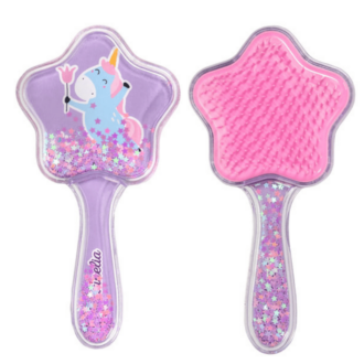 Martinelia Unicorn Star Hair Brush Βούρτσα Μαλλιών Μονόκερος Αστέρι Μωβ 16 x 8cm