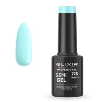 Elixir Professional Semi Gel Ημιμόνιμο Βερνίκι Νυχιών 775 Celeste Απαλό Γαλαζοπράσινο Ουρανού 5ml