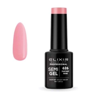 Elixir Professional Semi Gel Ημιμόνιμο Βερνίκι Νυχιών 626 Fantasy Rose Ροζ Μέτριας Έντασης 5ml