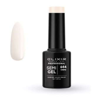 Elixir Professional Semi Gel Ημιμόνιμο Βερνίκι Νυχιών 644 Creme Ζαχαρί 5ml