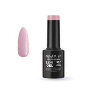 Elixir Professional Semi Gel Ημιμόνιμο Βερνίκι Νυχιών 647 Opera Mauve Μωβ Μπεζ Nude 5ml