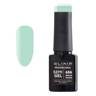 Elixir Professional Semi Gel Ημιμόνιμο Βερνίκι Νυχιών 656 Indian Ocean Φιστικί 5ml