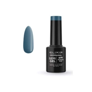 Elixir Professional Semi Gel Ημιμόνιμο Βερνίκι Νυχιών 679 Prussian Blue Σκούρο Γαλαζοπράσινο 5ml