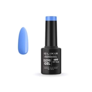 Elixir Professional Semi Gel Ημιμόνιμο Βερνίκι Νυχιών 689 Soft Blue Γαλάζιο Μπλε 5ml