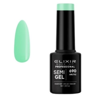 Elixir Professional Semi Gel Ημιμόνιμο Βερνίκι Νυχιών 690 Arctic Πράσινο του Πάγου 5ml