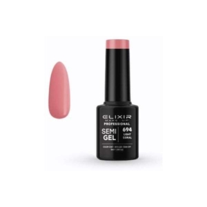 Elixir Professional Semi Gel Ημιμόνιμο Βερνίκι Νυχιών 694 Light Coral Ροζ Σάπιο Μήλο 5ml