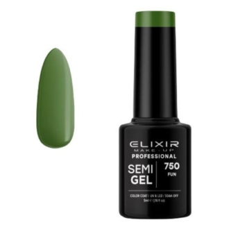 Elixir Professional Semi Gel Ημιμόνιμο Βερνίκι Νυχιών 750 Fun Λαδί 5ml