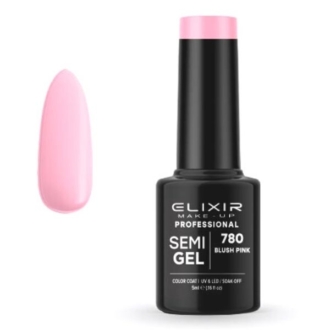 Elixir Professional Semi Gel Ημιμόνιμο Βερνίκι Νυχιών 780 Blush Pink Ροζ Κουφετί Φωτεινό 5ml