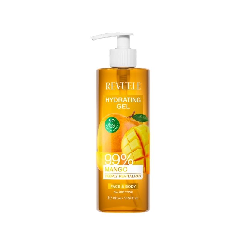 Revuele Hydrating Gel for Face & Body Mango 99% Ενυδατικό Τζελ για Αναζωογόνηση Πρόσωπο & Σώμα Μάνγκο 400ml