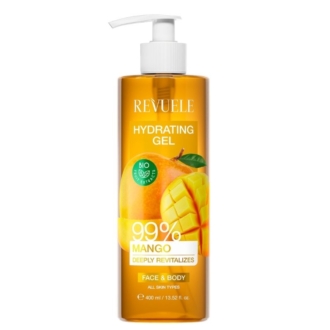 Revuele Hydrating Gel for Face & Body Mango 99% Ενυδατικό Τζελ για Αναζωογόνηση Πρόσωπο & Σώμα Μάνγκο 400ml