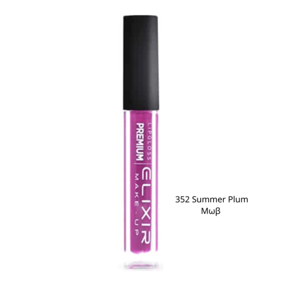 Elixir Premium Liquid Lipgloss 352 Summer Plum Μωβ 5ml