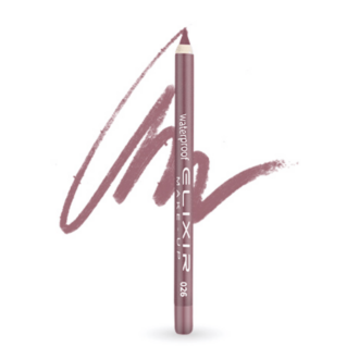 Elixir Waterproof Lip Pencil Μολύβι Χειλιών Αδιάβροχο 1,4gr 026 Iris Mauve Σοκολατί