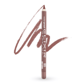 Elixir Waterproof Lip Pencil Μολύβι Χειλιών Αδιάβροχο 1,4gr 065 Dark Peawood Καφέ Ξύλου