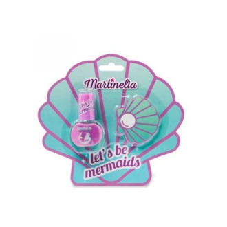 Martinelia Lets Be Mermaids Nail Design Kit Βερνίκι Νυχιών Ροζ 4ml & Λίμα Κοχύλι