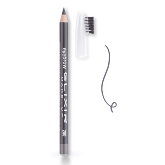 Elixir Eyebrow Pencil Μολύβι Φρυδιών με βουρτσάκι 1.2gr Νο 200 Davy's Grey Γκρι Σκούρο