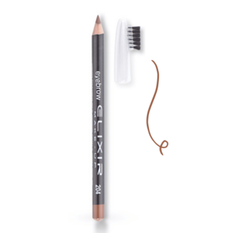 Elixir Eyebrow Pencil Μολύβι Φρυδιών με βουρτσάκι 1.2gr Νο 204 Chocolate Καφέ Κόκκινο