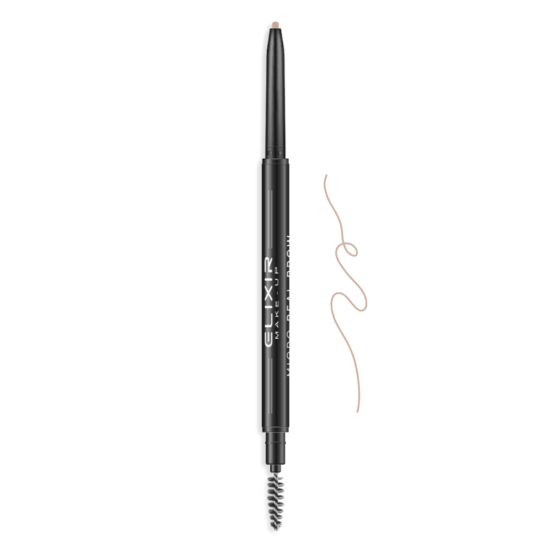 Elixir Micro Real Brow Waterproof Pencil Αδιάβροχο Μηχανικό Μολύβι Φρυδιών για Λεπτές Γραμμές με Βουρτσάκι Νο 3 Σοκολατί 0,1gr