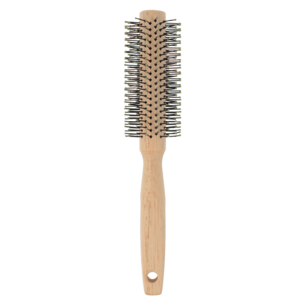 PARSA Beauty Natural Rubber Wood Round Brush ξύλινη βούρτσα μαλλιών 19mm