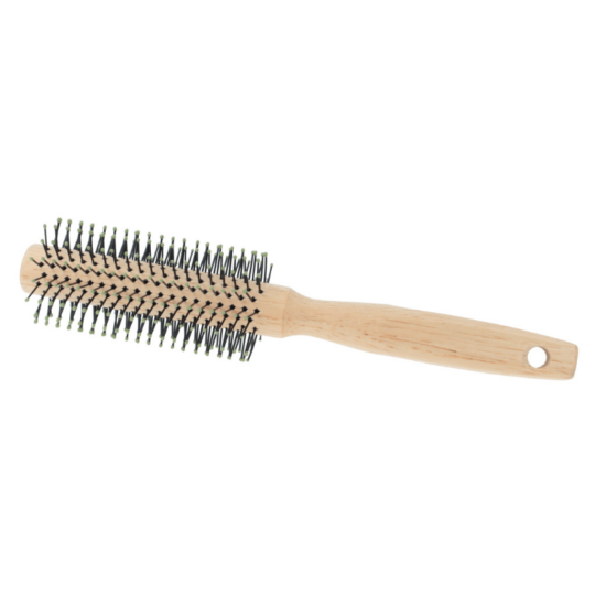 PARSA Beauty Natural Rubber Wood Round Brush ξύλινη βούρτσα μαλλιών 19mm