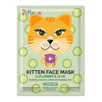 7th Heaven Kitten Face Mask Cucumber & Aloe 25gr