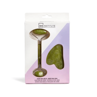 IDC Institute Jade Facial Set Roller & Stone Περιποίησης Προσώπου Green