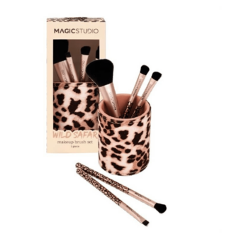 IDC Magic Studio Wild Safari Makeup Brush Set 5 Πινέλα Μακιγιάζ