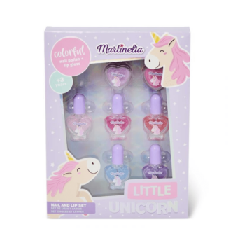 Martinelia Little Unicorn Nail & Lip Set - 5 Χ Βερνίκια 3.6ml & 2 X Lip Gloss 2,5g