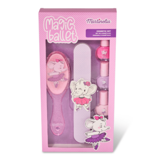 Martinelia Magic Ballet Cosmetic Set - 3 Χ Βερνίκια 4ml, 1 Λίμα & Βούρτσα Μαλλιών