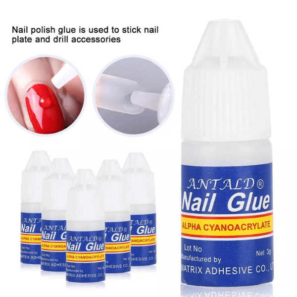 Antald Nail Glue Κόλλα Τεχνητών Νυχιών 5 x 3 gr