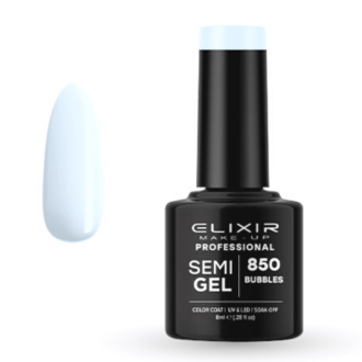 Elixir Professional Semi Gel Ημιμόνιμο Βερνίκι Νυχιών 850 Bubbles Γαλάζιο Μώβ Πολύ Απαλό 8ml