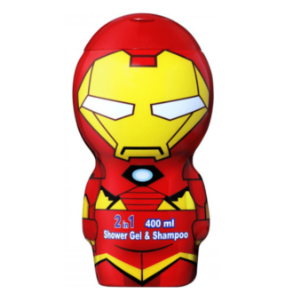 Air-Val International Marvel Iron Man 2 in1 Shower Gel & Shampoo 400ml Vegan