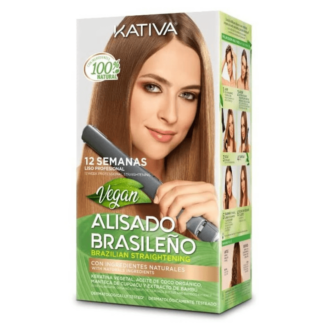 Kativa 12 Weeks Professional Straightening Σετ Θεραπείας Μαλλιών με Κερατίνη για Ισιωτική, με Σαμπουάν και Μάσκα 4τμχ Vegan