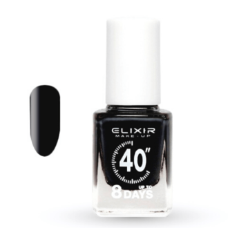 Elixir Fast Dry 40sec Nail Polish Βερνίκι Νυχιών Διάρκειας 8 ημερών 16 Black Μάυρο 13ml