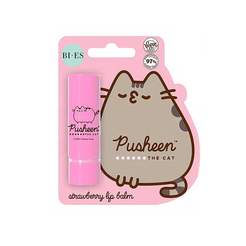 Bi-Es Pusheen Lip Balm Strawberry 4g Vegan