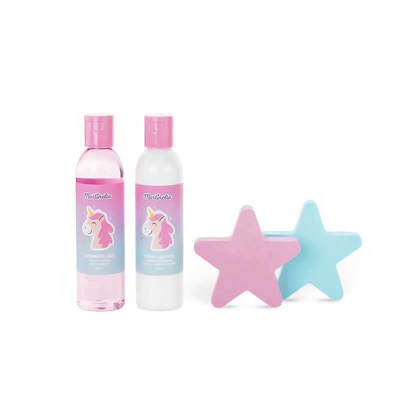 Martinelia Little Unicorn Bath & Shower Gift Set - Παιδικό Σετ Shower Gel 200ml, Body Lotion 200ml & Bath Fizzers 2 x 100g