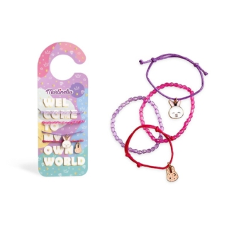 Martinelia Door Hanger Bracelets - 4 Βραχιολάκια Έξυπνη Γατούλα Ηλικία 3+