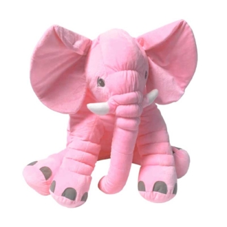 VIP Baby Dolls Stuffed Pink Elephant, Λούτρινος Ελέφαντας Ροζ 38cm