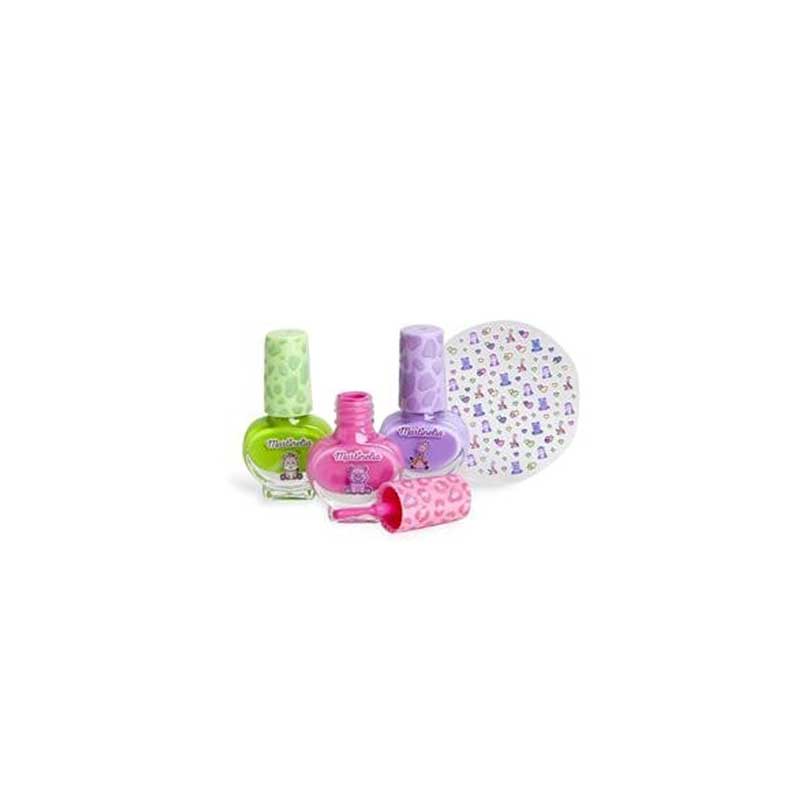 Martinelia My Best Friends Mini Manicure Set Nail Polish 3 x 4ml & Nail Stickers