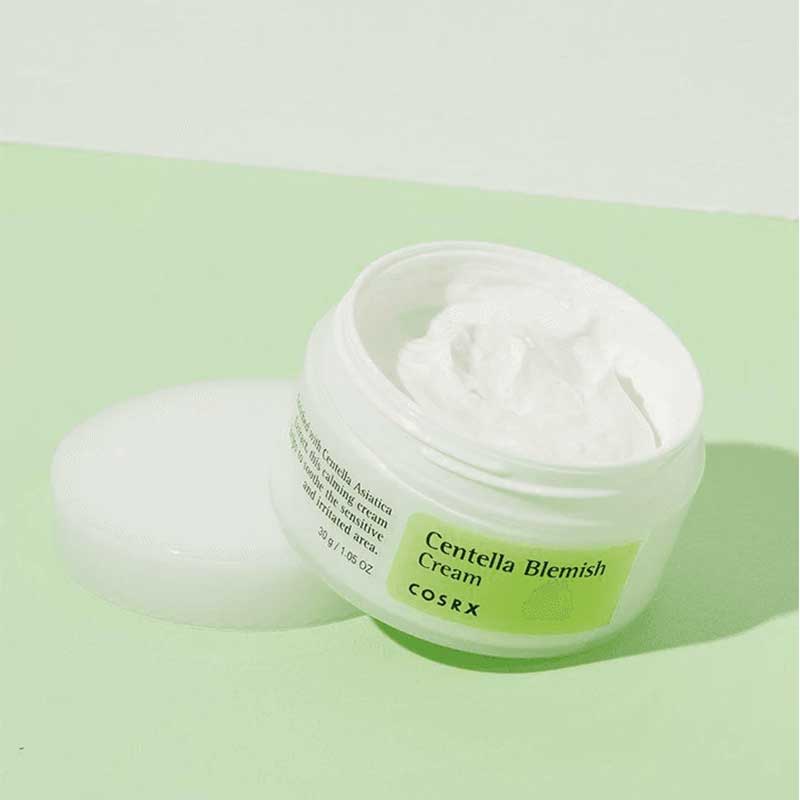 Cosrx Centella Blemish Cream Κρέμα Προσώπου κατά της Ερυθρότητας και της Ακμής 30gr